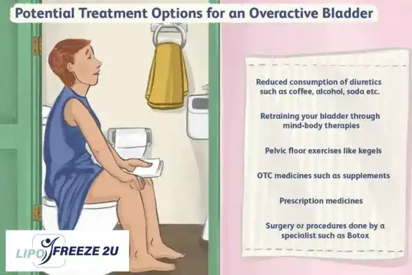 image of woman on toilet because of an overactive bladder Redhill